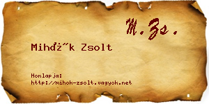 Mihók Zsolt névjegykártya